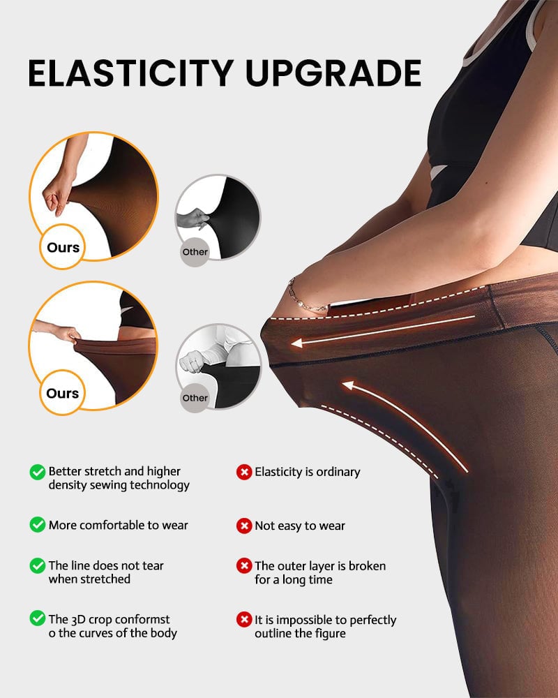 🔥Hot Sale 50% OFF🔥MAGIC VELVET LINED LEGGINGS • CLOSED FOOT (LOOKS LIKE PANTYHOSE)