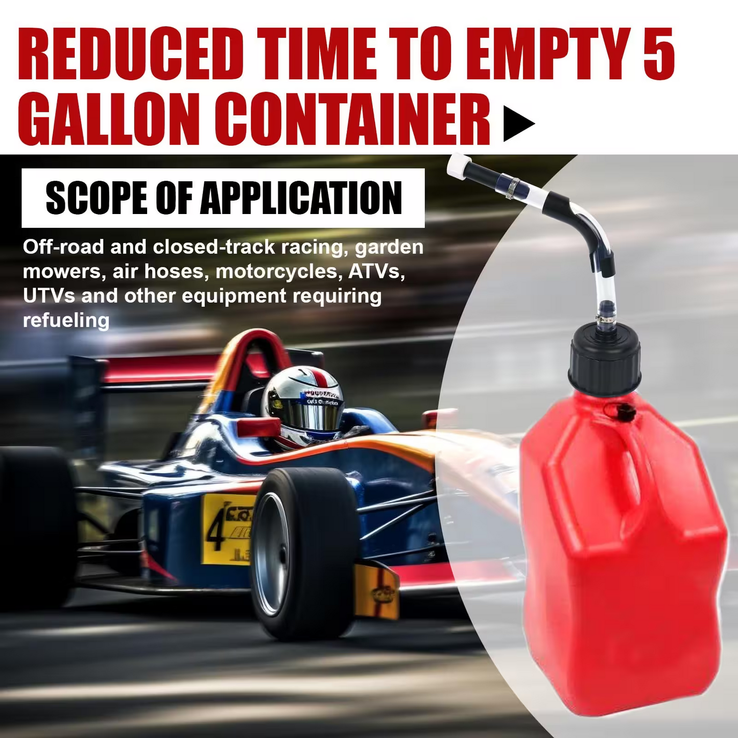 FlexPour - No Spill Fuel Filler Hose & Cap