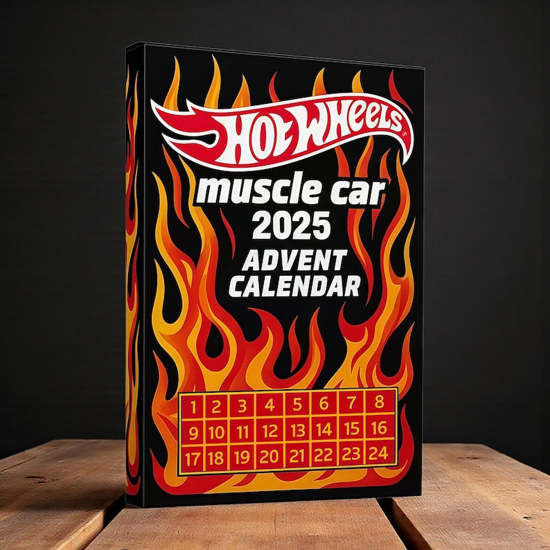 ๐ฅHot Sale 50% OFF๐ฅ-๐Hot Wheels Muscle Toy Car Advent Calendar-24 DAYS 2025๐
