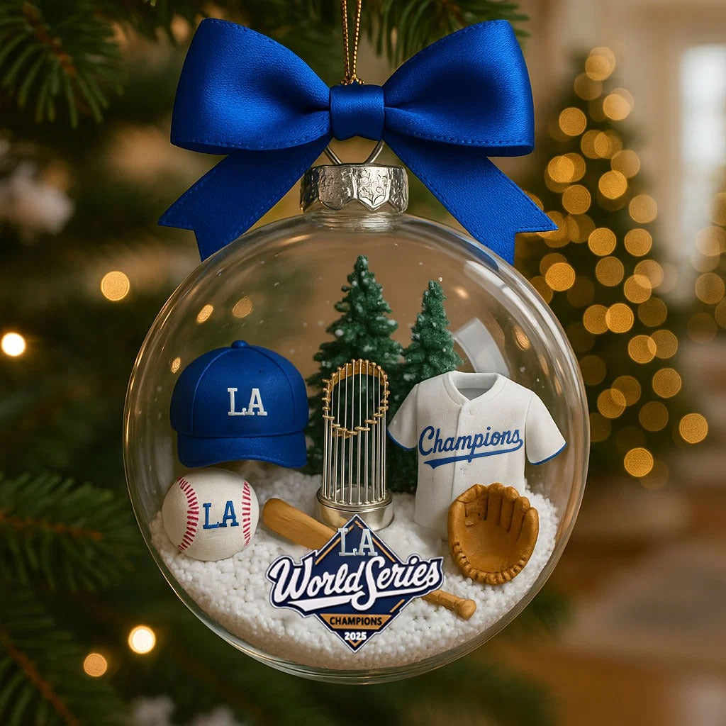 🔥Hot Sale 50% OFF🔥2025 LA Dodgers World Series Champions Ornament