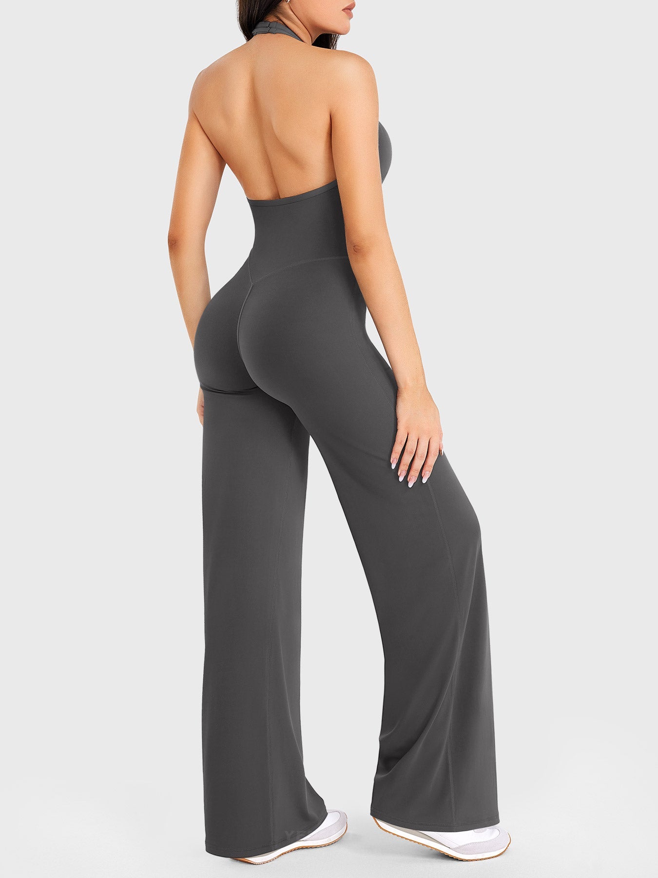 Halter Straight Leg Jumpsuit