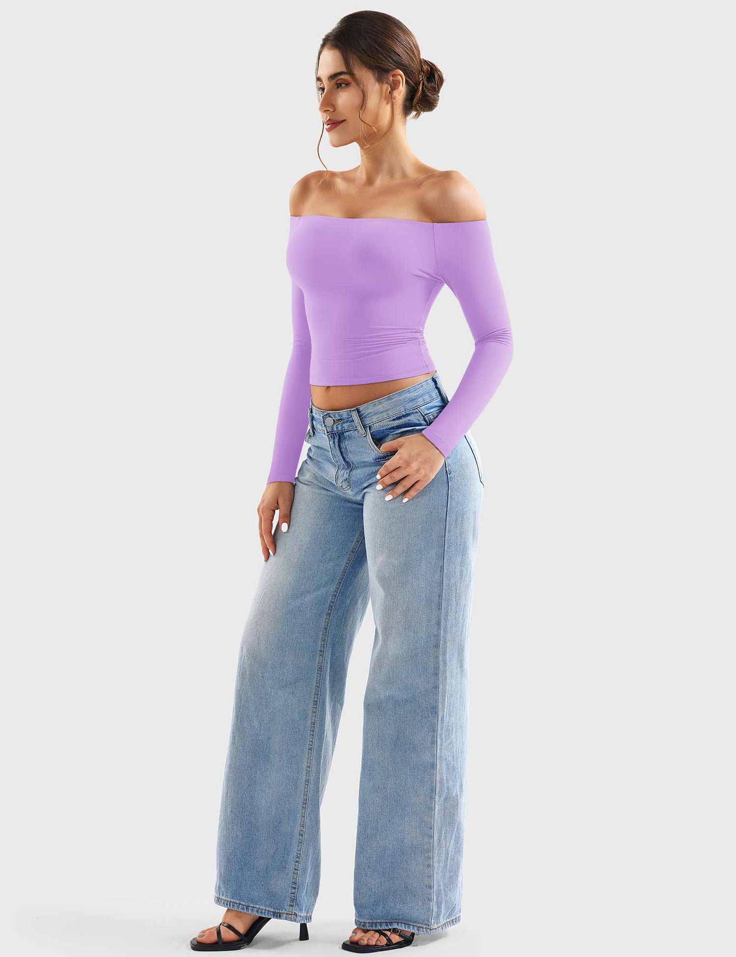 Off Shoulder Crop Top