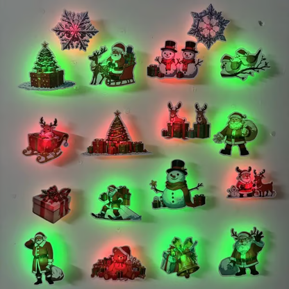 🔥Hot Sale 🔥Christmas 3D Glowing Wall Decals