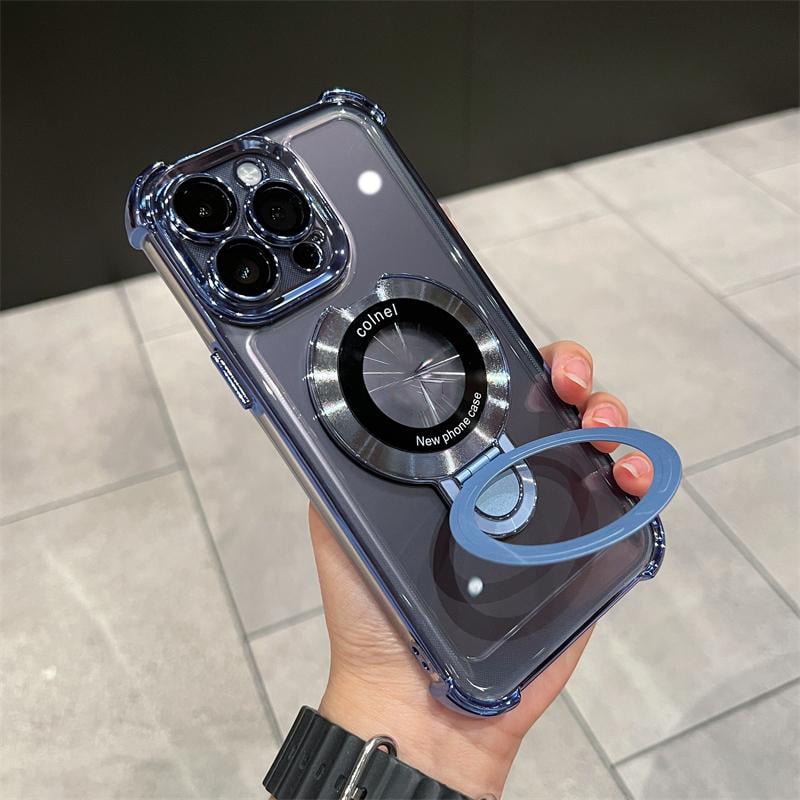 🔥Hot Sale🔥New In Phone Case for iPhone 17 Series - Four Corners Air Cushion Anti-fall Case for iPhone with Invisible Ring Stand