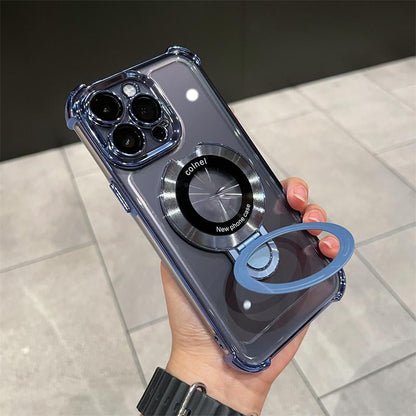 🔥Hot Sale🔥New In Phone Case for iPhone 17 Series - Four Corners Air Cushion Anti-fall Case for iPhone with Invisible Ring Stand
