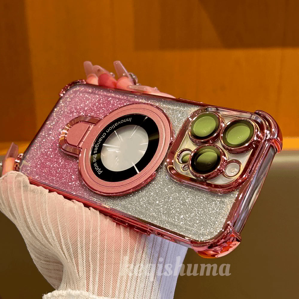 🔥Hot Sale🔥New In Phone Case for iPhone 17 Series - Four Corners Air Cushion Anti-fall Case for iPhone with Invisible Ring Stand