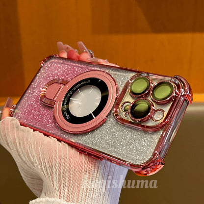 🔥Hot Sale🔥New In Phone Case for iPhone 17 Series - Four Corners Air Cushion Anti-fall Case for iPhone with Invisible Ring Stand