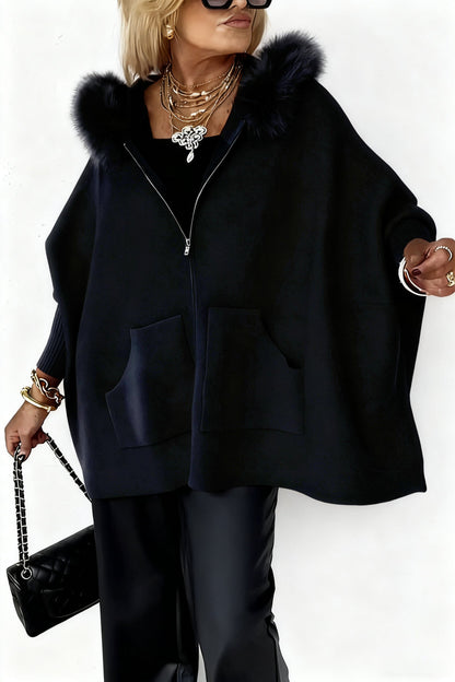 🔥Limited Time Discount 💥Women Fur Collar Solid Color Casual Jacket