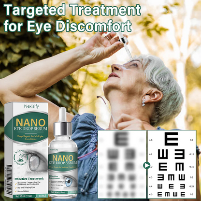 Nexisify® Nano Eye Drops Serum ✅FDA Approved(Suitable for presbyopia, dry eye syndrome, glaucoma, and cataracts) ☘️☘️