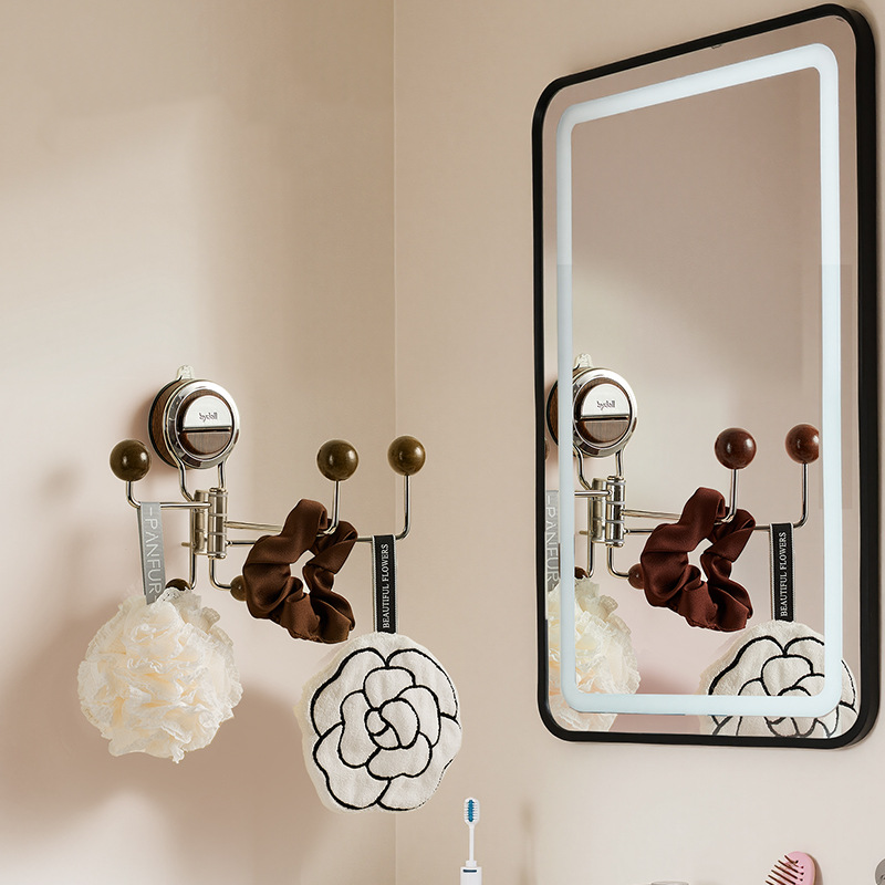 🔥Hot Sale 🔥No-Drill Rotating Suction Hooks – Strong Hold, Easy Wall Installatio