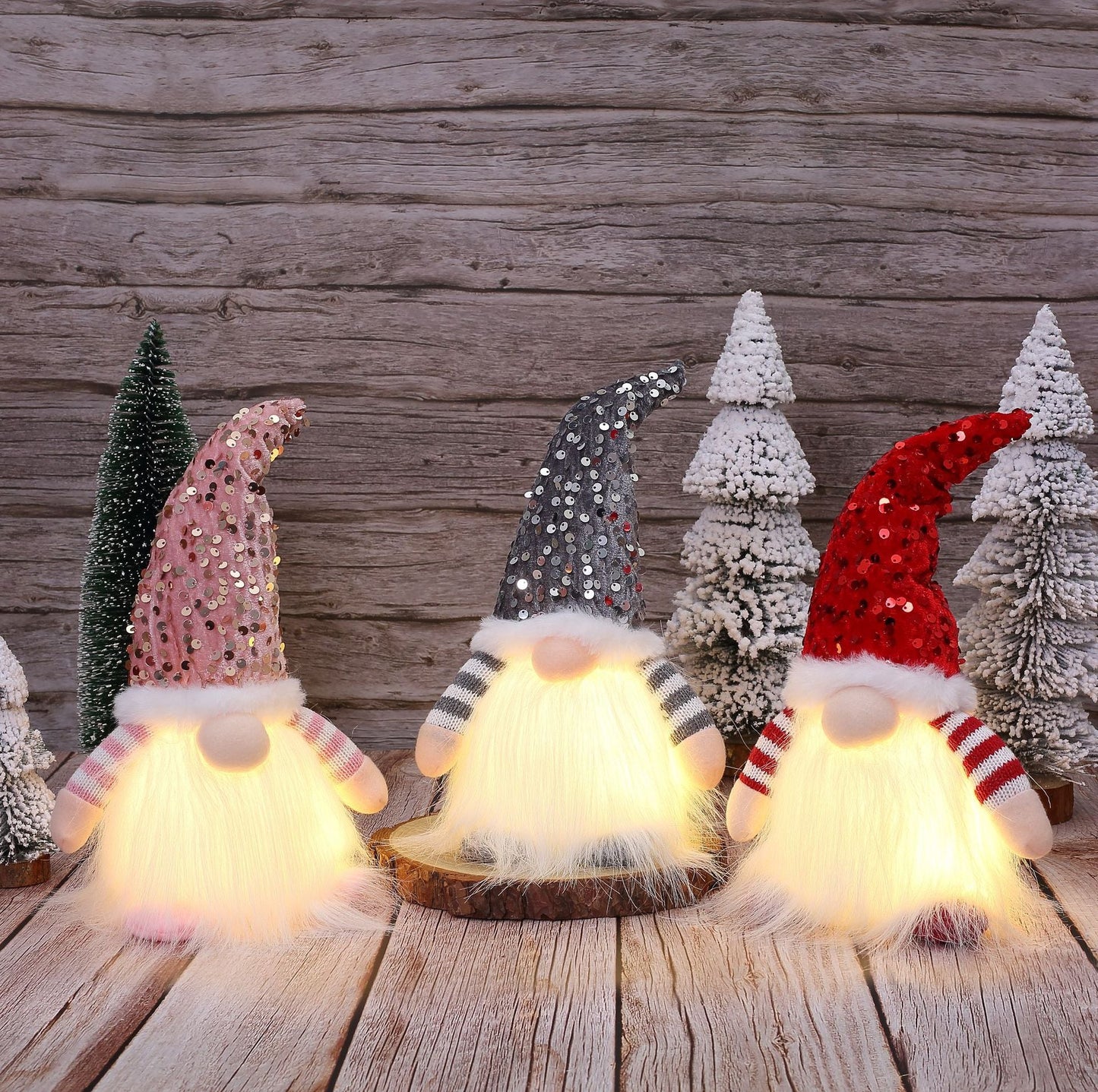 ✨ Lighted Christmas Gnome Plush – Premium Nordic Reindeer Santa Decoration for Festive Home & Gifts