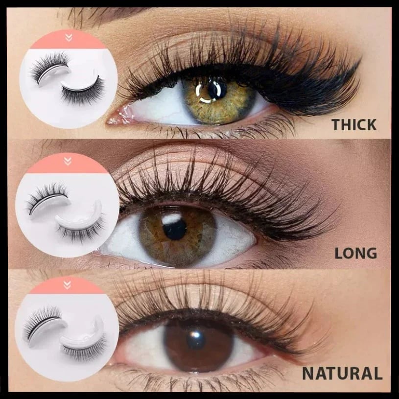 👁️ ACHETEZ 1 OFFREZ 1! ✨ Waterproof & reusable self-adhesive lashes - natural & light effect for a magnetic look in 5 seconds🌟💫