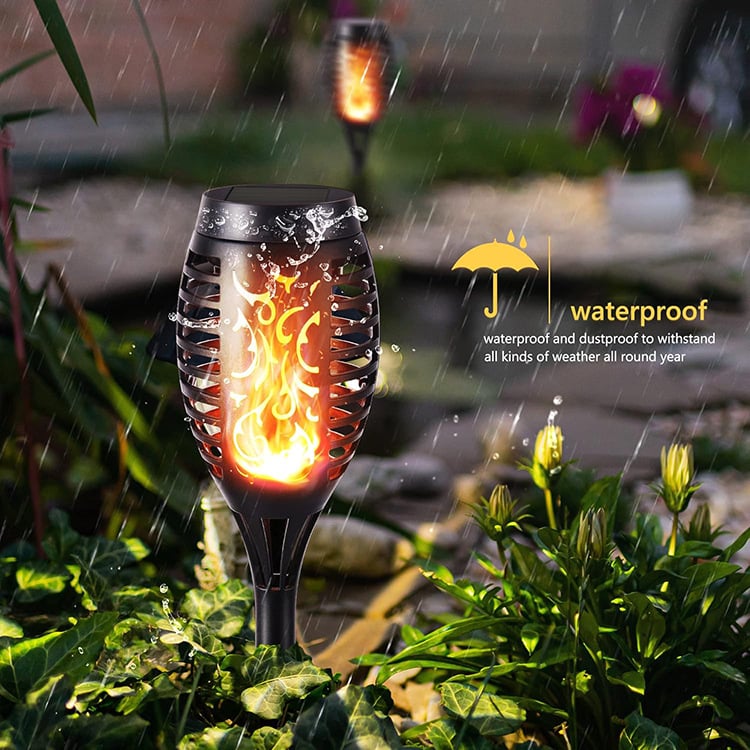 🏆Flash Sale⚡ 50K+ Solar Powered Fire Flame Design Garden Light
