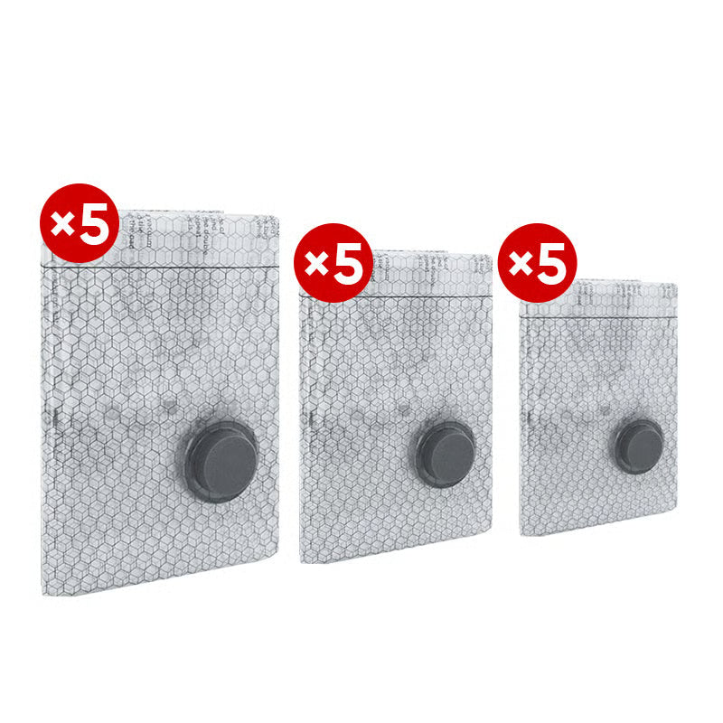 [2026 Upgraded VacBrid] Cordless Vacuum Compression Bag Set – 15 Pack