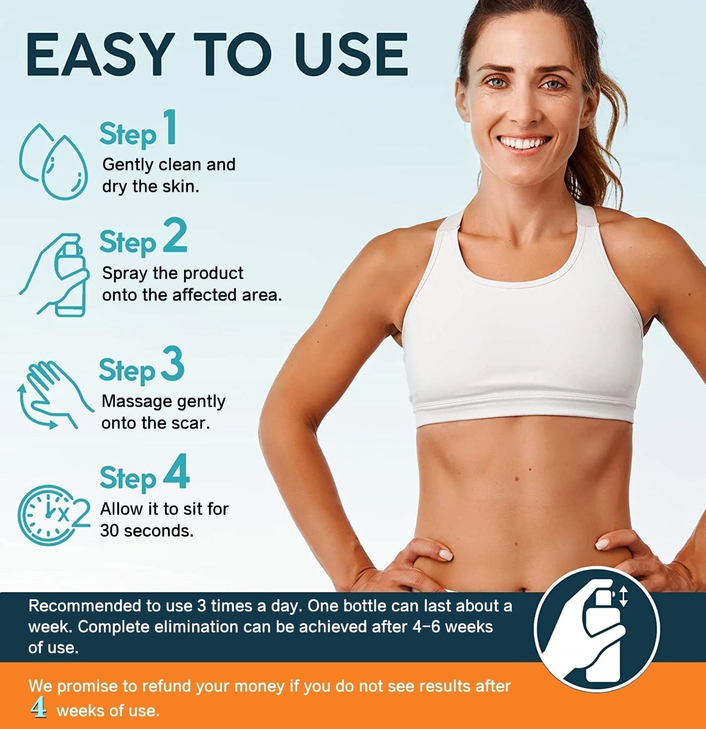 🔥Hot Sale🔥Scar Remove – Medical Grade Scar Spray(For example Acne Scars, Surgical Scars and Stretch Marks ⚡️⚡️⚡️)