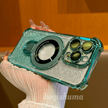 🔥Hot Sale🔥New In Phone Case for iPhone 17 Series - Four Corners Air Cushion Anti-fall Case for iPhone with Invisible Ring Stand