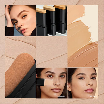 🔥Hot Sale 50% OFF🔥2-in-1 Foundation Stick with Brush