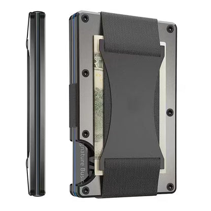 Slim RFID Blocking Metal Wallet | Minimalist Front Pocket Card Holder