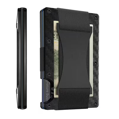 Slim RFID Blocking Metal Wallet | Minimalist Front Pocket Card Holder