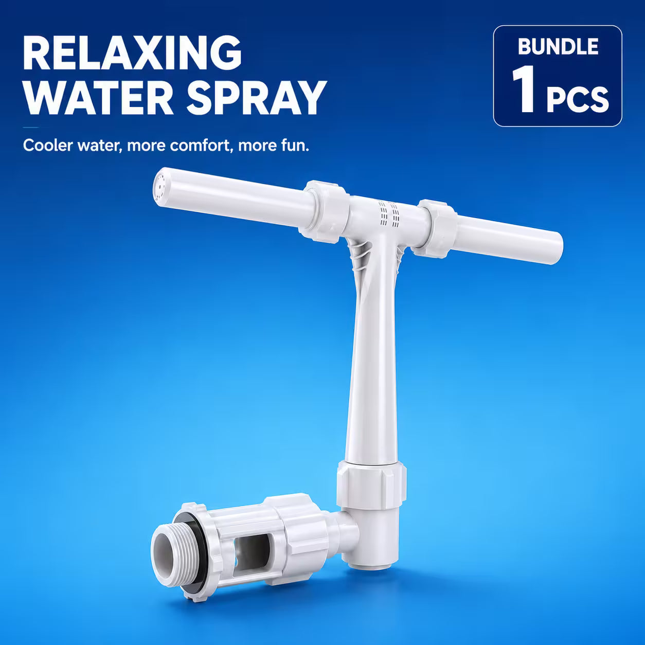 Adjustable Dual Spray Waterfall Sprinkler Cooler for Pool