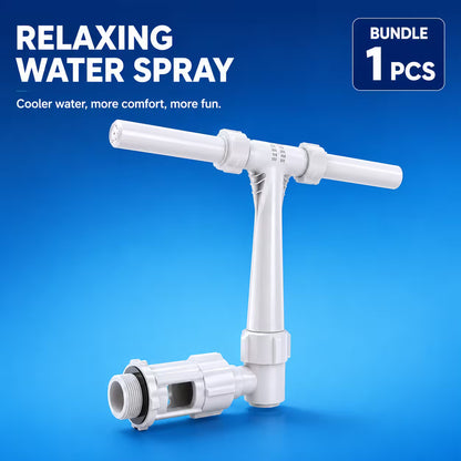 Adjustable Dual Spray Waterfall Sprinkler Cooler for Pool