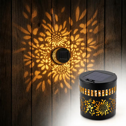 🌞Solar Mandala Light🌀 – Stunning Pattern Projection, 2-in-1 Floor & Wall Design & IP65 Waterproof Auto On/Off 🌿
