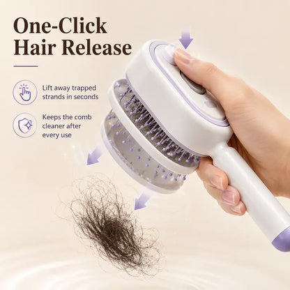 ❤️Flash Sale 50% OFF🔥Electric Mist Massage Hair Brush - Self-Cleaning Essential Oil Mist, Anti-Static Volumizing Hairbrush, Ideal Hair Care Gift
