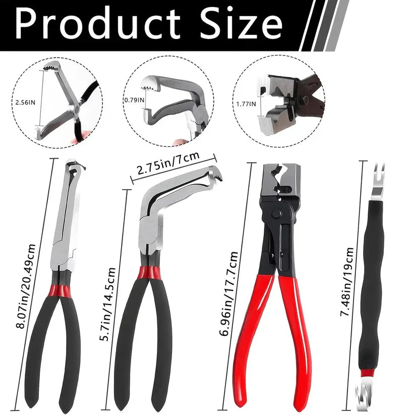 AutoClip 5-Piece Disconnect Pliers Kit