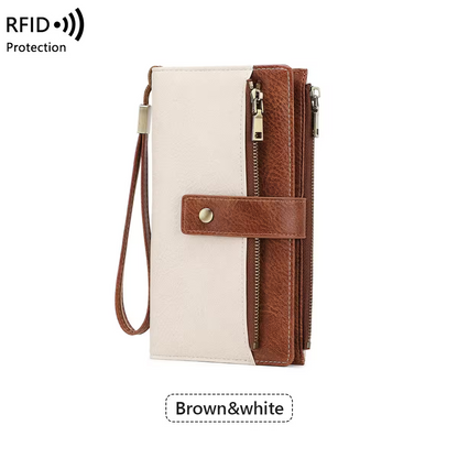 Women's Trifold RFID Blocking PU Leather Wallet