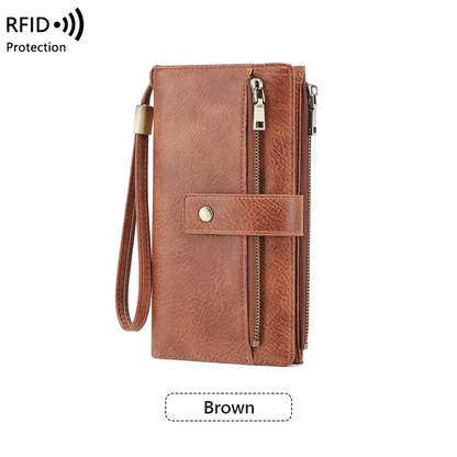 Women's Trifold RFID Blocking PU Leather Wallet