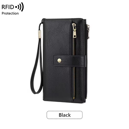 Women's Trifold RFID Blocking PU Leather Wallet