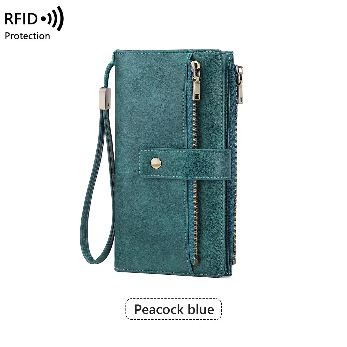 Women's Trifold RFID Blocking PU Leather Wallet