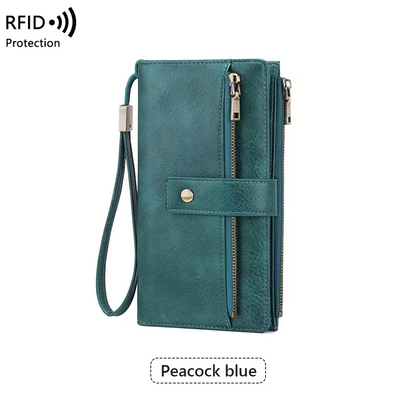 Women's Trifold RFID Blocking PU Leather Wallet
