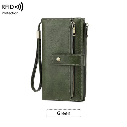 Women's Trifold RFID Blocking PU Leather Wallet