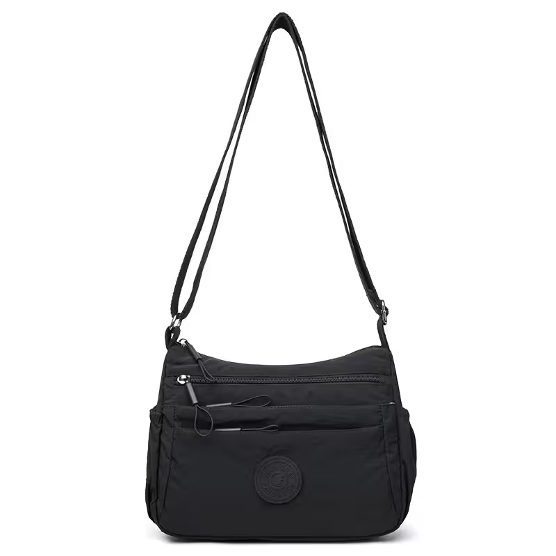 👜Women Solid Color Fashionable Multi-pocket Zipper Crossbody Bag