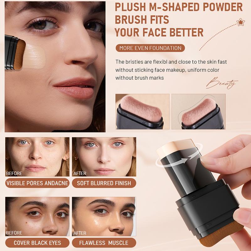 🔥Hot Sale 50% OFF🔥2-in-1 Foundation Stick with Brush