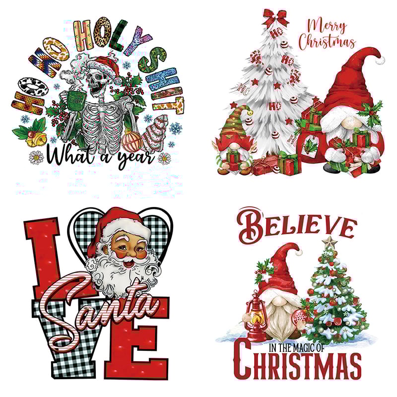 🎄 15PCS Christmas Mystery DTF Transfer Bundle 🎅🔥for T-Shirts, Totes & DIY Gifts