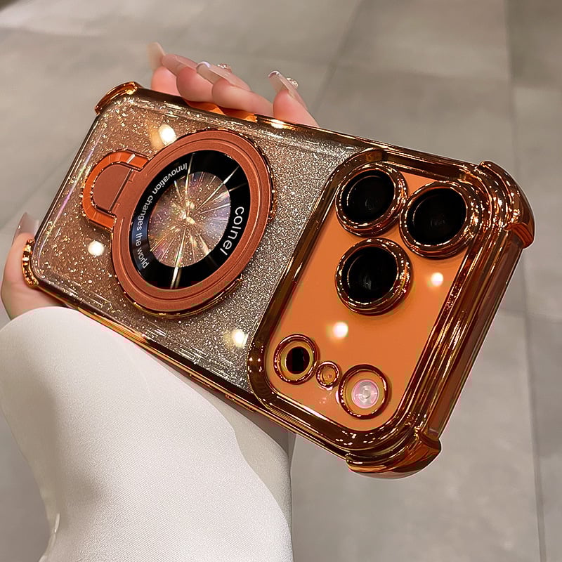 🔥Hot Sale🔥New In Phone Case for iPhone 17 Series - Four Corners Air Cushion Anti-fall Case for iPhone with Invisible Ring Stand