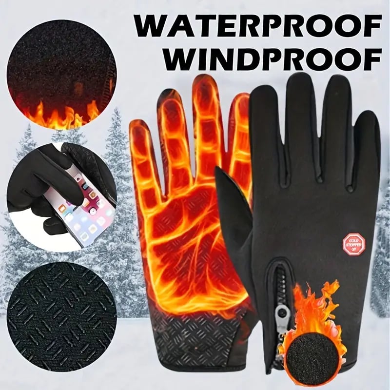 🔥Limited Time Discount 🔥-🏆Ultimate Waterproof & Windproof Thermal Non-Slip Gloves