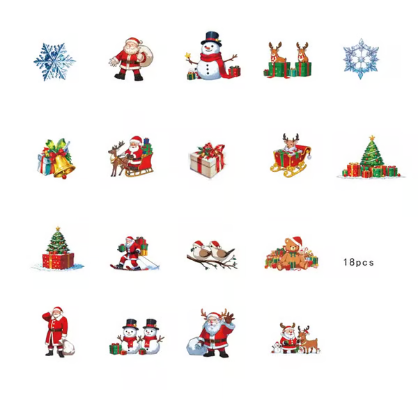 🔥Hot Sale 🔥Christmas 3D Glowing Wall Decals