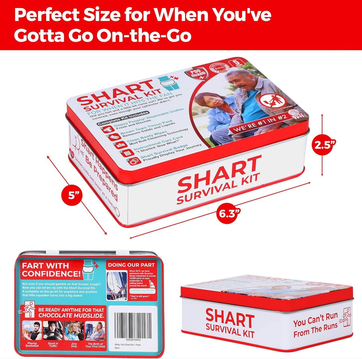 🔥2025 HOT SALE🔥Funny Shart Survival Kit by Witty Yeti