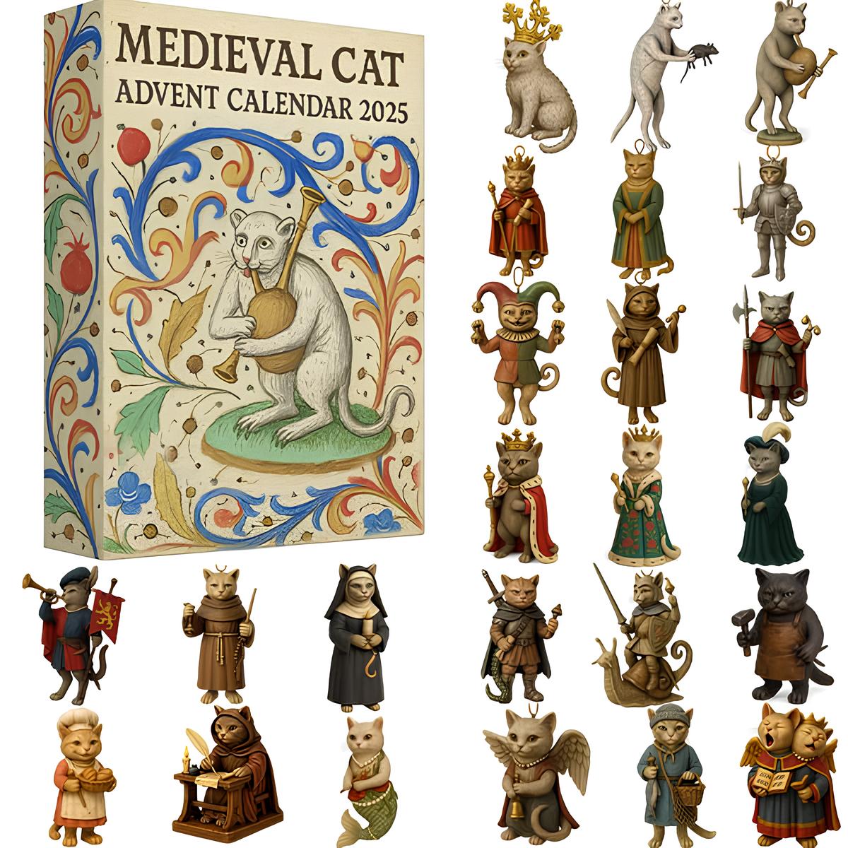 🔥Hot Sale 50% OFF🔥Medieval Cat Advent Calendar 2025✨