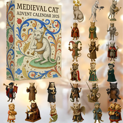 🔥Hot Sale 50% OFF🔥Medieval Cat Advent Calendar 2025✨