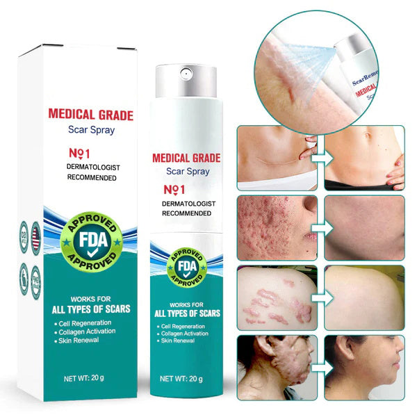 🔥Hot Sale🔥Scar Remove – Medical Grade Scar Spray(For example Acne Scars, Surgical Scars and Stretch Marks ⚡️⚡️⚡️)