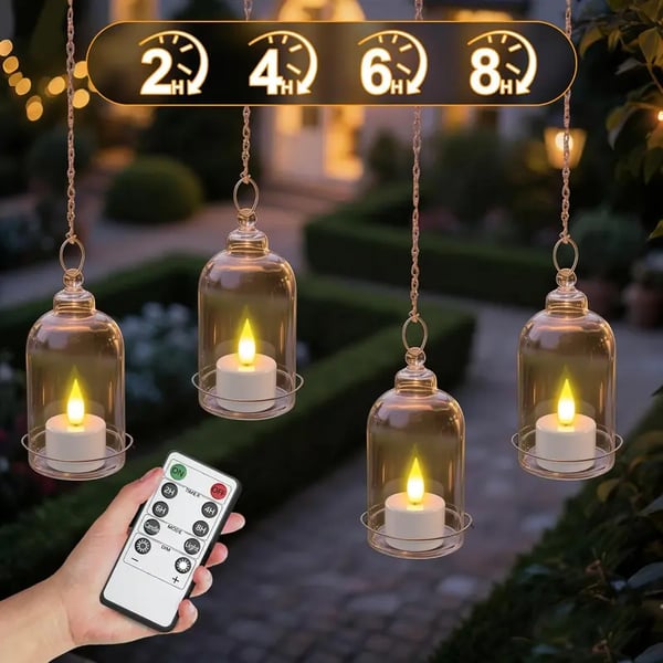 🔥Hot Sale 50% OFF🔥Flameless Candles, 2025 12pcs USB Rechargeable Tea Lights Candles