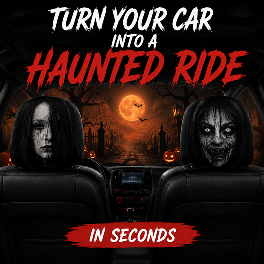 GhostRide™ Spooky Car Headrest Covers