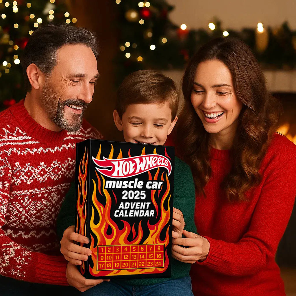 🔥Hot Sale 50% OFF🔥-🚗Hot Wheels Muscle Toy Car Advent Calendar-24 DAYS 2025🎄