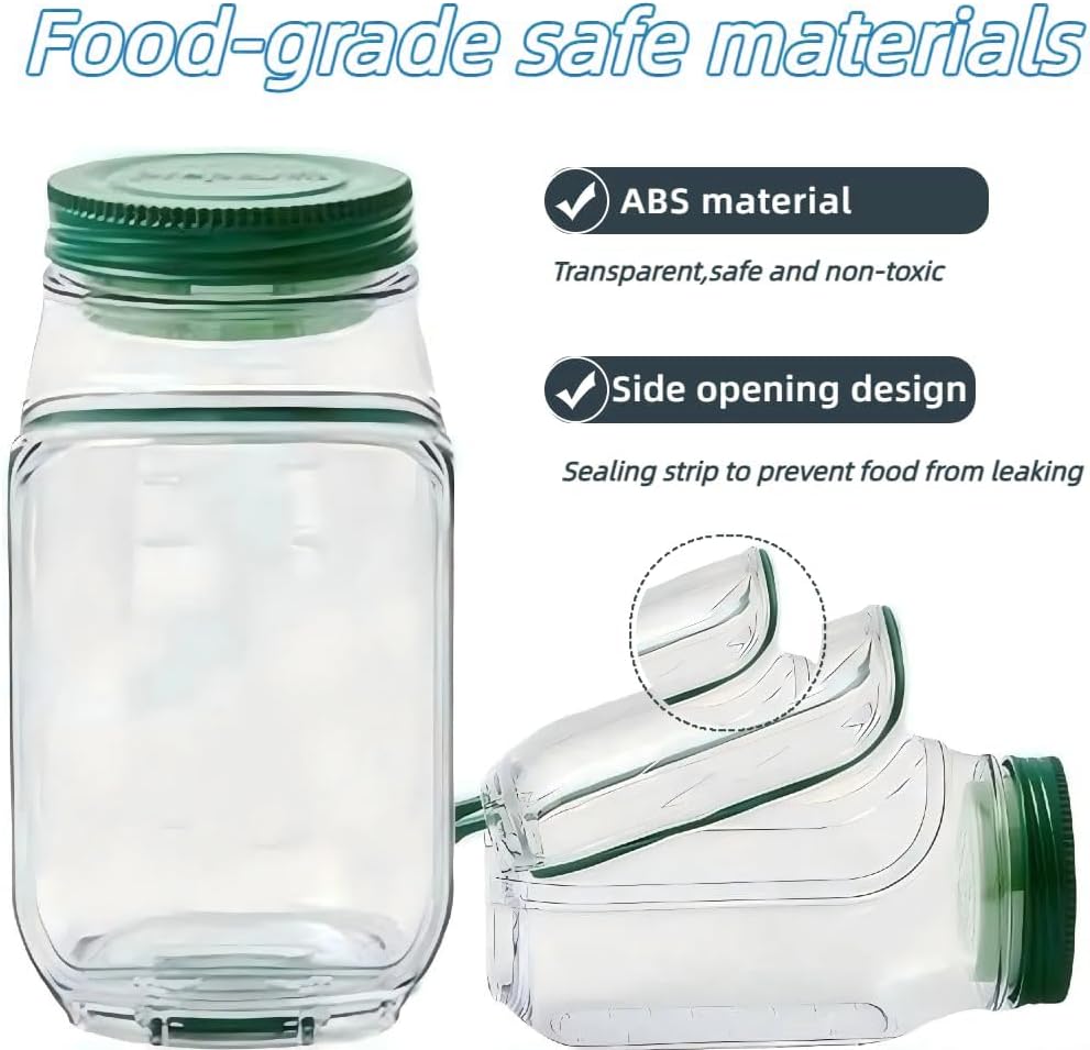 🔥LAST DAY SALE 50% OFF🔥Durable, shatterproof, leak-proof Mason jar-style salad container, perfect for home, office, outdoor use, and travel