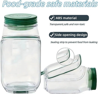 🔥LAST DAY SALE 50% OFF🔥Durable, shatterproof, leak-proof Mason jar-style salad container, perfect for home, office, outdoor use, and travel