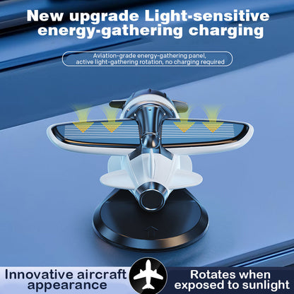 🎁2025 Limited Time Sale - 50% OFF🔥Solar powered airplane shaped car ornaments